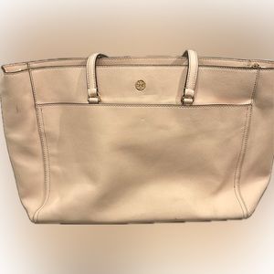 Tory Burch blush colored tote bag